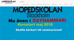 Desktop Screenshot of mopedskolan.se