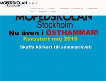 Tablet Screenshot of mopedskolan.se